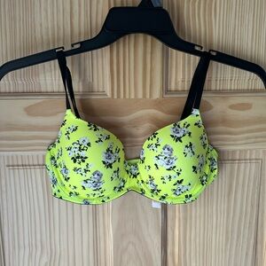 PINK Victoria's Secret Neon Floral Bra